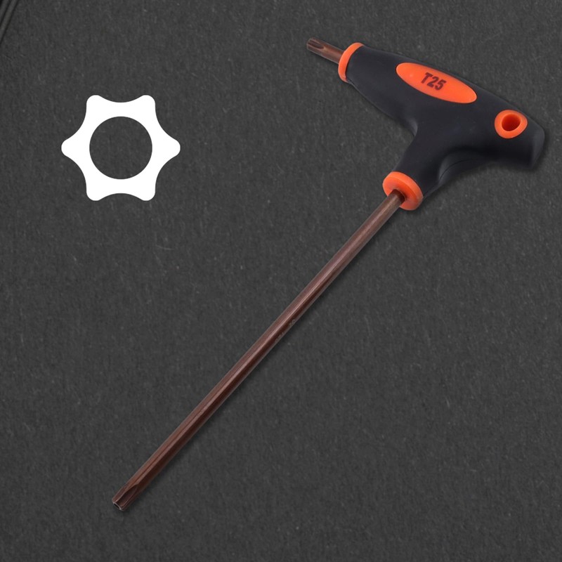 Antrader T25 Torx Screwdriver,Anti Tamper Proof Torx Key,S2 Steel T-Handle