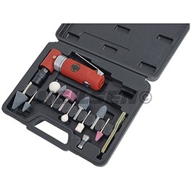 15 Piece 1/4" AIR Angled DIE Grinder KIT