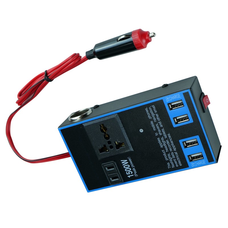 Car Power Inverter 12V 24V to 110V 220V 1500W Multifunctional