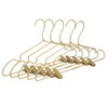 Koobay 12.5" Gold Metal Baby Clothes Clips Hanger Children Kids