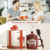 Bacon Grease Container With Strainer, 46OZ Large Enamel Grease Container,