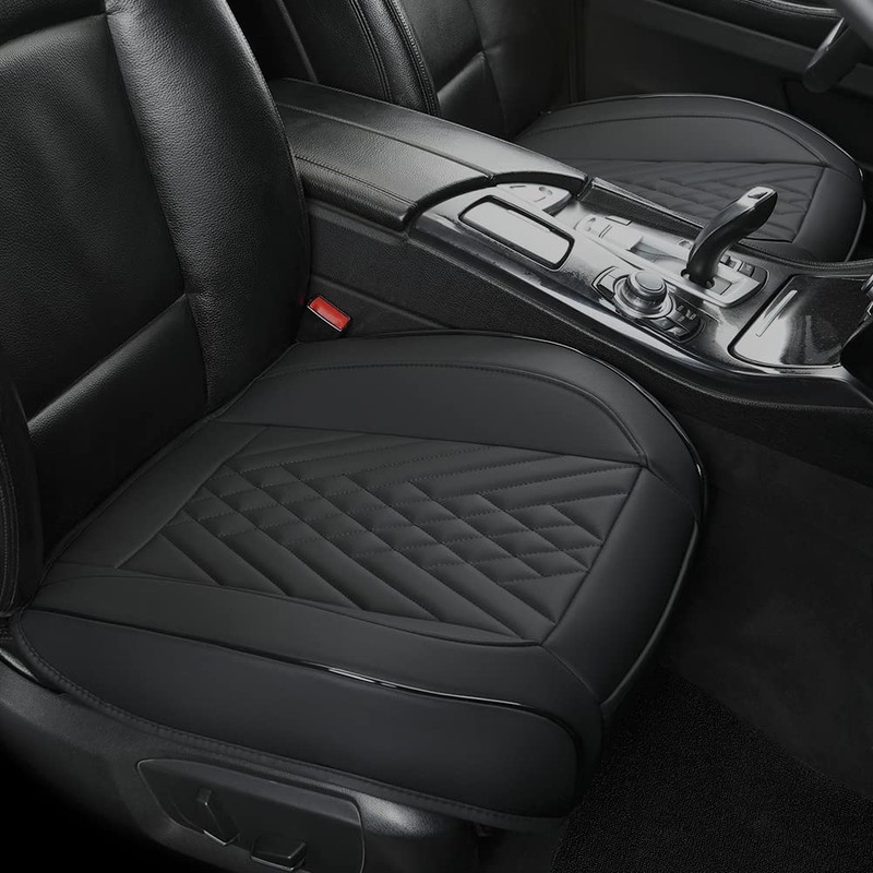 GIANT PANDA 2pcs Front Car Seat Covers Bottom Seat Covers,