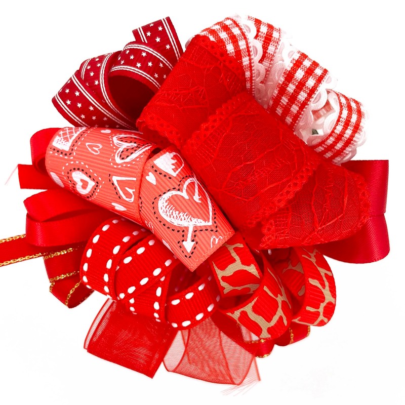 Ribbon Off Cut Bundle - Red Shade - Contains 10