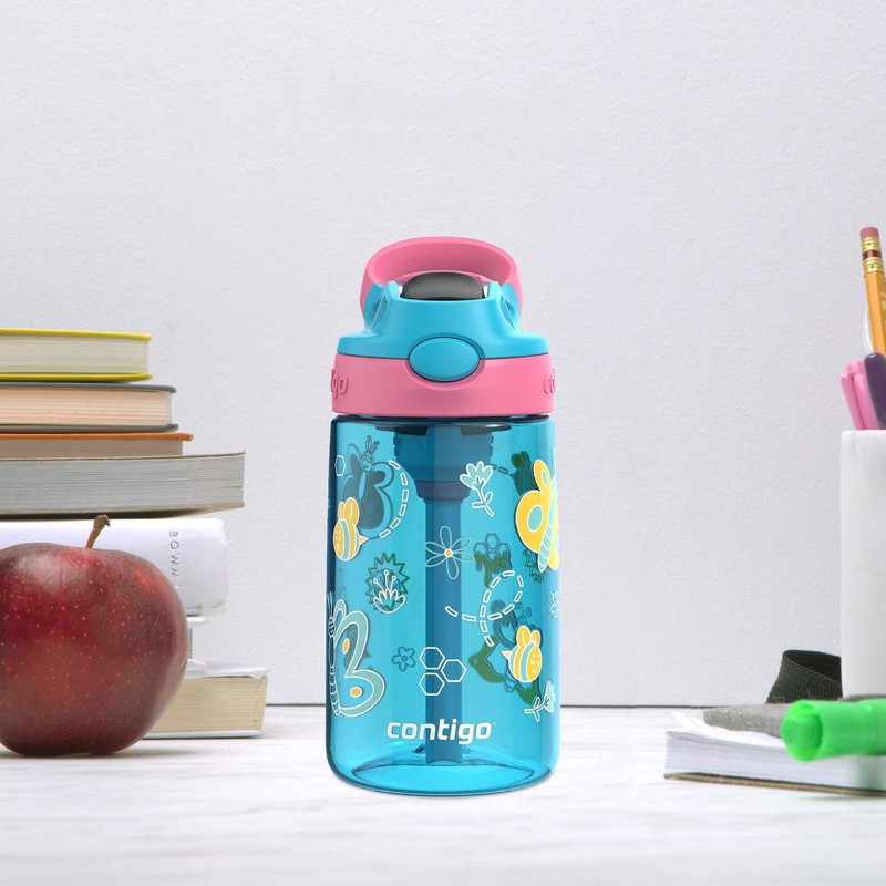 Contigo Kid's 14 oz. AutoSpout Straw Water Bottle - Blue