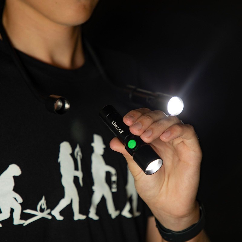 LitezAll 27632 Rechargeable 500 Lumen Bendable Neck Light