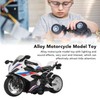 Kids Pull Back Motorcycle Toy Sound Light Effects High Simulation
