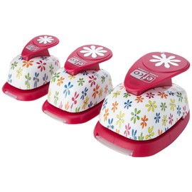 Efco Design Punch Set Daisy 16 mm/ 25 mm / 37 mm 3 Parts, Pink, 20 x 10 x 4 cm