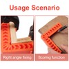 90 Degree Positioning Squares for Woodworking – 8-Piece Reusable Plastic