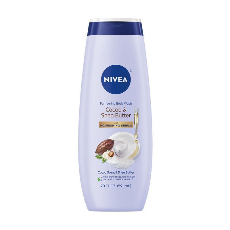 NIVEA Cocoa and Shea Butter Pampering Body Wash with Nourishing