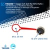 tecuro Nickel-Plated Brass Cap 3/4 Inch with Full Seal for