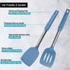 Silicone Spatula and Cooking Spoon,5 Pack Solid & Slotted Spoons