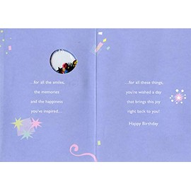 Designer Greetings The Lives You've Touched Window Sequins Age 65 / 65th Birthday Card