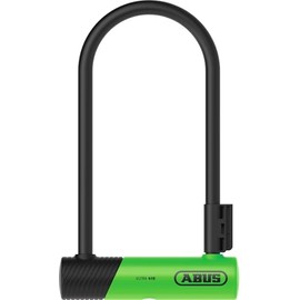 ABUS U-Lock 410K Ultra for Bicycles and e-Scooters - Robust Bicycle Lock with Practical Holder - Green