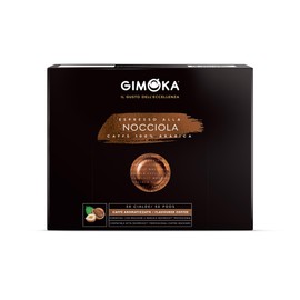 Gimoka Espresso Nocciola 100% Arabica - Coffee with Hazelnut Aroma - 50 Capsule Compatible with Nespresso Professional Zenius and Gemini - Intensity 8 - Made in Italy