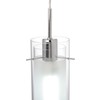 Globe Electric 64023 1-Light Pendant, Polished Chrome Finish, Clear Glass