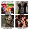 1 paio di braccialetti medievali in pelle per braccio vichingo,
