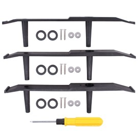 ApplianPar Tailgate Trim Panel Bracket Set for Ford F150 F250 F350 1987-1996