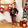 IFFEI Christmas Pajamas for Family Matching PJ's Sets with Letter