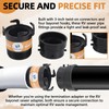 TonGass RV Sewer Pipe Adapter 3" Rotating Rigid Bayonet Adapter