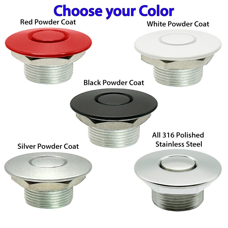 Push Button Latches Polished Stainless 1.50"" & 4"" Stud Pro