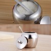 Sugar Bowl Stainless Steel Spice Pot with Lid and Spoon