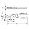 KS Tools 117.1766 Insulated Plastic Combination Pliers, 225 mm