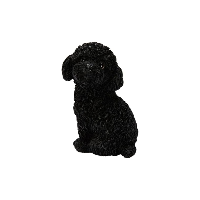 Oubia H24092-3 Looking Back Toy Poodle Black (Small), 3.9 x