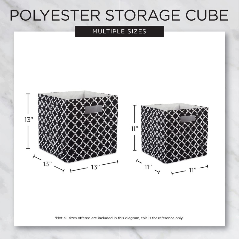 DII Collapsible Polyester Storage Cube, Solid, Lightweight and Durable, Small