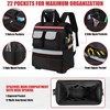 Construction Backpack Heavy Duty with Hard Bottom, Tool Backpack for