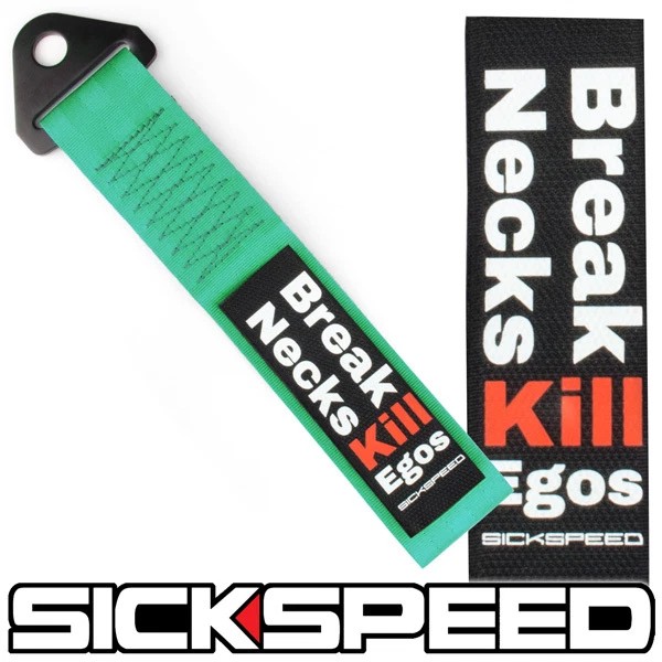SICKSPEED JDM 2016 MINT GREEN HIGH STRENGTH RACING TOW STRAP