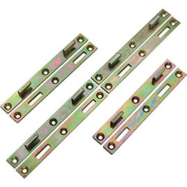 Rockler 6” x 5/8" Bed Rail Brackets (4-Pack) - Wrought Steel Bed Rail Fasteners – Easy to Assemble Bed Frame Hardware & Bed Hardware – Heavy Duty Fasteners & Bed Brackets for DIY Assembly