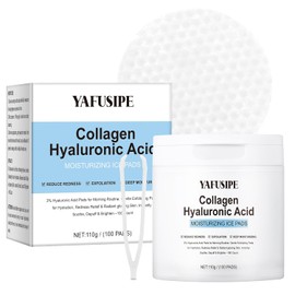 Almohadilla de tóner de péptido de colágeno con ácido hialurónico al 3%, tónicos de ácido hialurónico, almohadillas faciales de gelatina para hidratar la cara, tratamiento facial, tóner de algodón