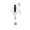 Smiling Tooth Rhinestone Alloy Badge Holder Cute Retractable ID Badge