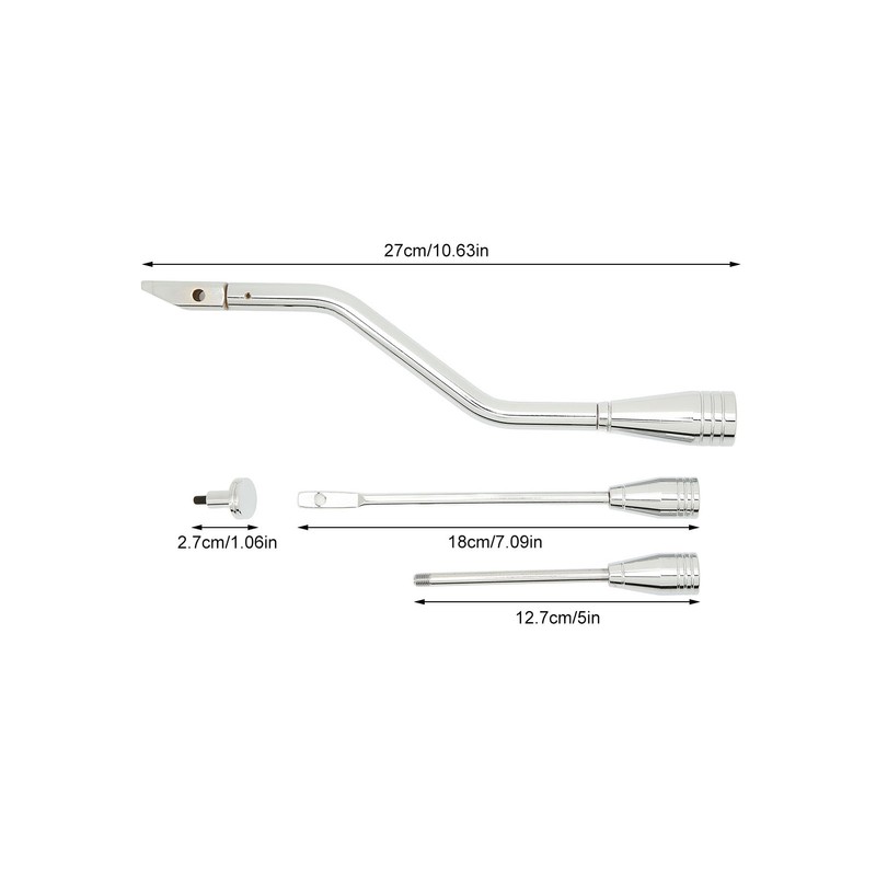 Shifter Lever Turn Signal Hazard Tilt Kit Stainless Steel Chrome