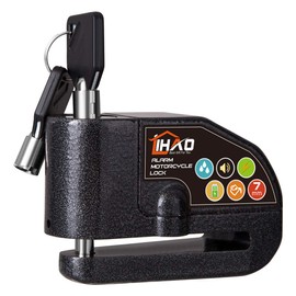 LIHAO Motorcycle Disc Lock, Anti-Theft Waterproof Disc Brake Alarm Lock for Motorbike Scooter