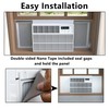 BJADE'S Window Air Conditioner Side Insulation Foam Panels,Summer and Winter