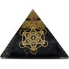 SHYAMVUN Shungite Orgonite Pyramid, Metatron Cube (Powerful Personal 5G EMF