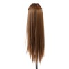 Washable Mannequin Head, Environment-Friendly Heat-Resistent Human Hair Styling Training Head,