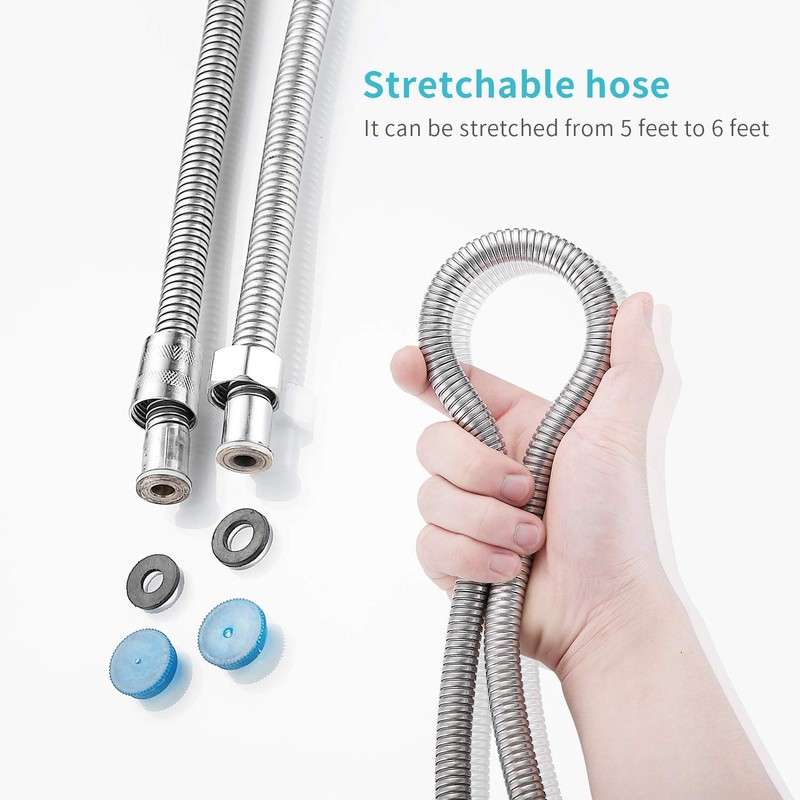 Shower Head, High Pressure 6 Setting Shower Head Hand-Held with