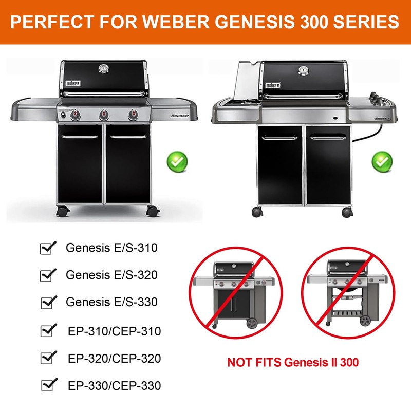 7566 Cast Iron Grill Griddle for Weber Genesis 300 Series