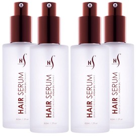 Herstyler Argan Oil Hair Repair Serum, Diminishes Damage Caused by Straightening Tools, 2 Fl. Oz  60 Ml (Pack of 4)                                   