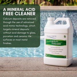 Oceancare Products - Calcium Releaser - Gallon (Cleans up to 300 Square Feet) - Pool Tile Cleaner Calcium Remover, Safe on Glass, Porcelain, & Ceramic Surfaces - Calcium Cleaner - Tile & Grout Cleaner