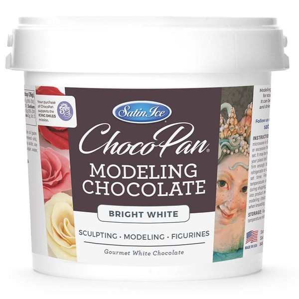 Satin Ice ChocoPan Bright White Modeling Chocolate, 10 Pound