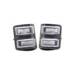 2x LED Side Mirror Light Marker Compatible with 2008 to 2016 Ford F250 F350 F450 F550 Super Duty Turn Signal，7C3Z-13776-A 7C3Z-13776-B 7C3Z13776A 7C3Z13776B (Clear Lens-White Light)