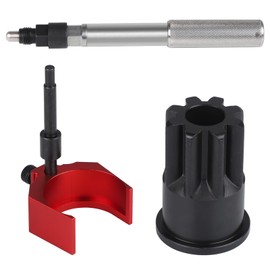 CNSPEED 3PCS Caterpillar Tools Kit J-42083 Automatic Timing Pin 9U-7227 Injector Height Adjustment Gauge Tool J-38587-A Engine Barring Socket Compatible with CAT 3406E C-15 C-16