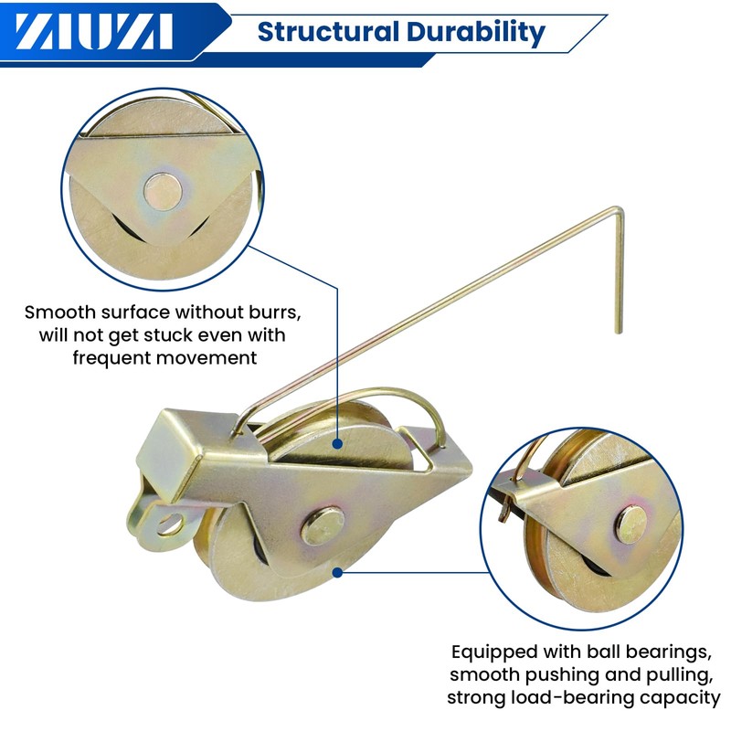 4 Pack Sliding Screen Door Rollers Tension Spring, 1-1/4" Concave