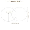 PATIKIL 11.8 Inch Lamp Shade Ring, 2 Set Metal Lamp