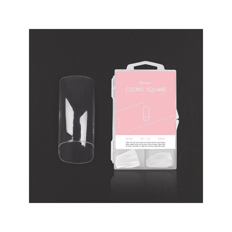 Donawa 도나와 네일팁 인조손톱 코스모스퀘어 클리어 100nail CT05-100N-C Donna Nail