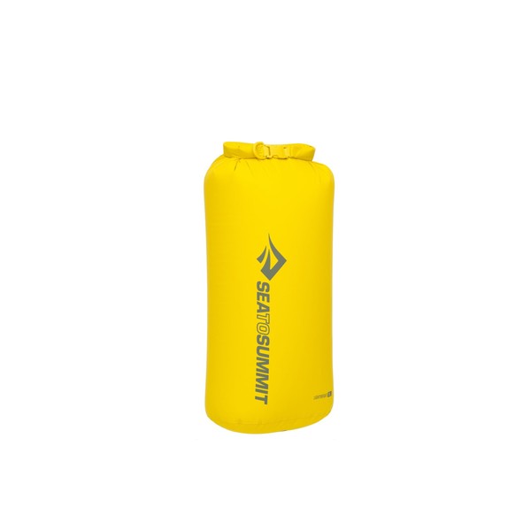Sea to Summit - Lightweight Dry Bag L 13L - Waterproof Storage - Roll-Top Closure - Recycled Fabric - Base Lash Point & D-Ring - for Backpacking & Kayaking - 22 x 20 x 45.9 x - Sulphur Yellow - 81g
