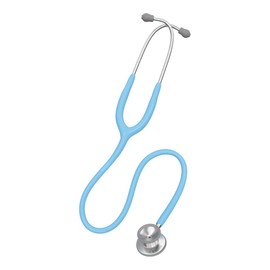DocCheck Lausch Mini Children's Stethoscope for Pediatricians (Light Blue)